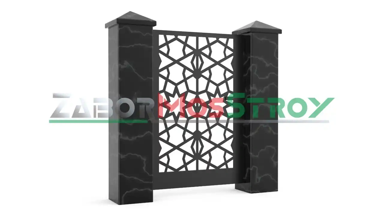 Калитка с лазерной резкой zs-lk-0038