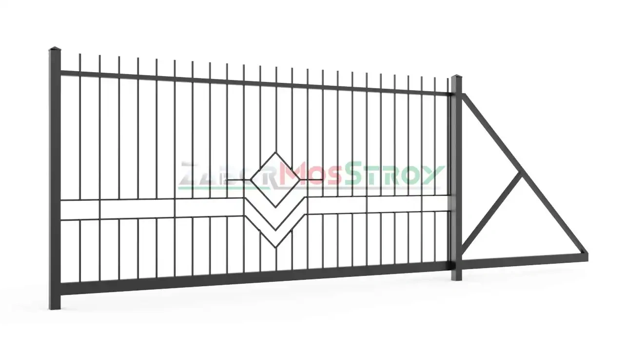 Ворота откатные сварные zs-vos-0049