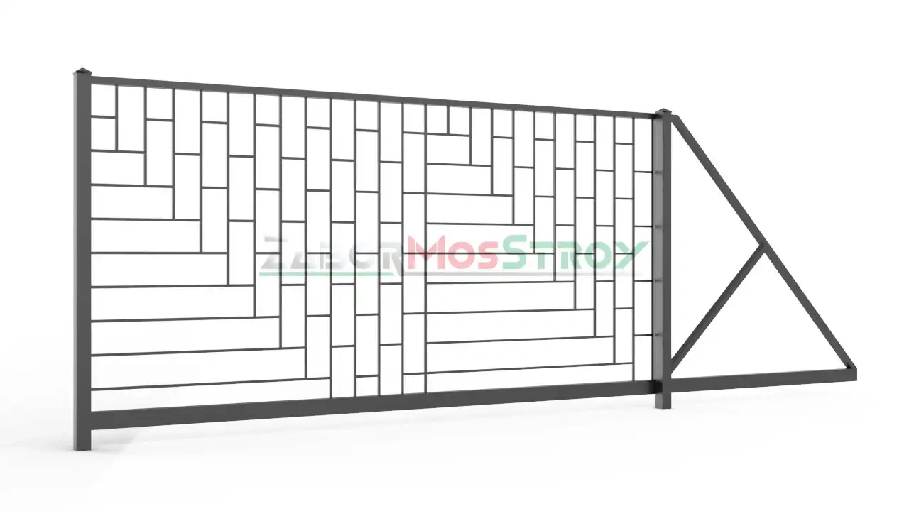 Ворота откатные сварные zs-vos-0065