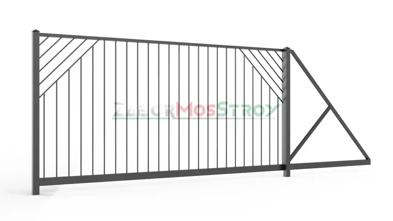 Ворота откатные сварные zs-vos-0091