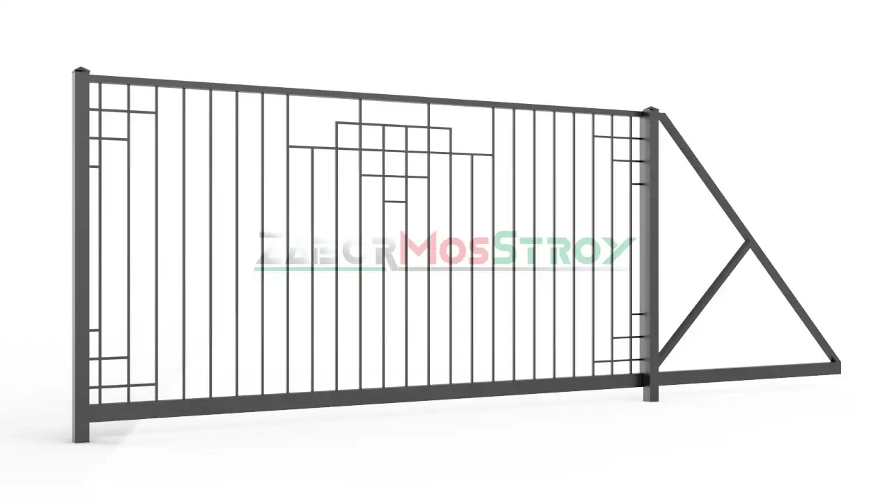 Ворота откатные сварные zs-vos-0095