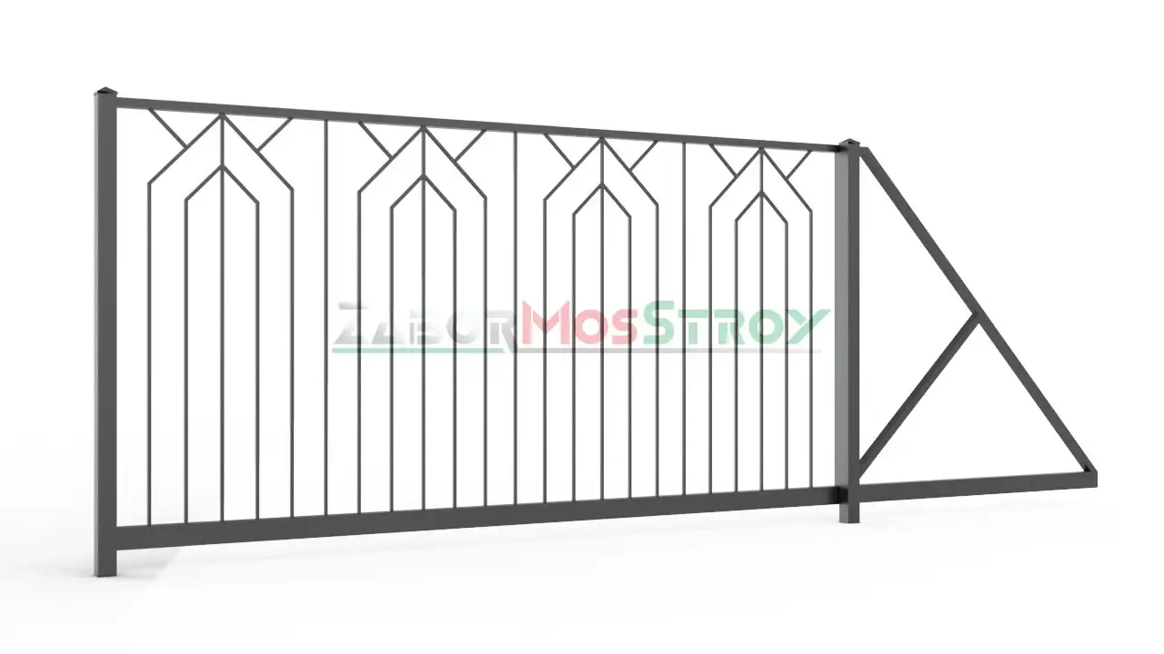Ворота откатные сварные zs-vos-0097