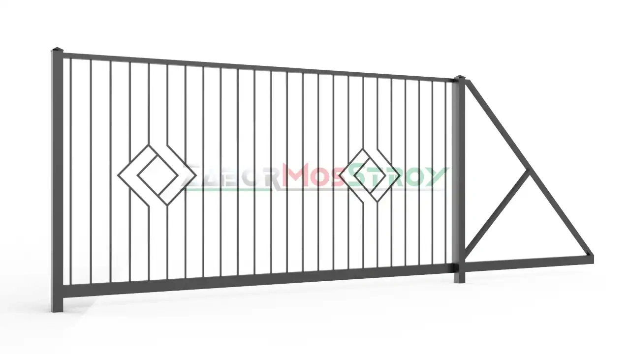 Ворота откатные сварные zs-vos-0100