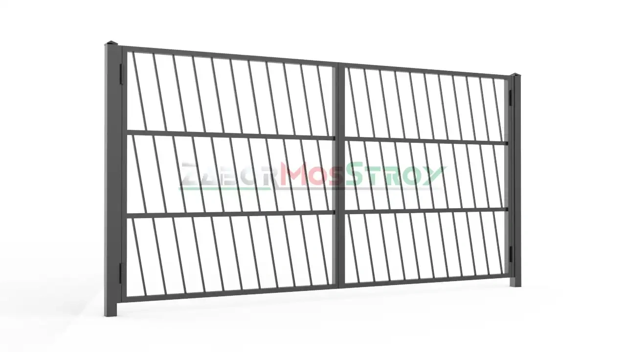 Ворота распашные сварные zs-vrs-0073